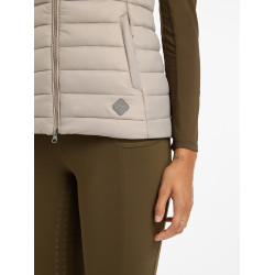 Chaleco sin mangas con capucha LeMieux Tilly para mujer Ceniza Azul marino