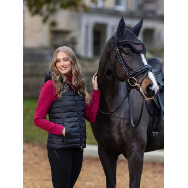 Chaleco sin mangas con capucha LeMieux Tilly para mujer Viejo modelo negro