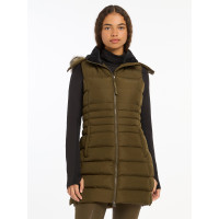 Chaleco acolchado sin mangas LeMieux Harper Longline para mujer Alpino
