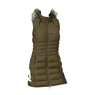 Chaleco acolchado sin mangas LeMieux Harper Longline para mujer Alpino Marr&amp;amp;amp;oacute;n