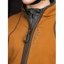 Polar LeMieux con cremallera Felicity Young Rider Jengibre Marrón