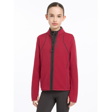 Polar LeMieux con cremallera Felicity Young Rider Ascuas Burdeos