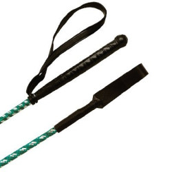 Fusta Whip & Go de fibra de vidrio recubierta de nylon trenzado