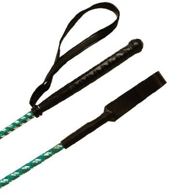 Fusta Whip & Go de fibra de vidrio recubierta de nylon trenzado