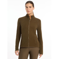 Polar con cremallera Faye LeMieux Alpino Marrón