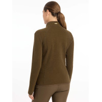 Polar con cremallera Faye LeMieux Alpino Marrón