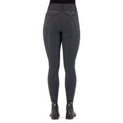 Pantalón de equitación Easy Rider Amore FullGrip Imán gris
