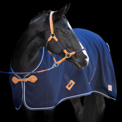 Manta de lana HV Polo Scottie Marino Azul marino
