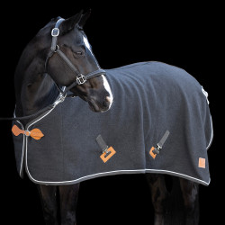 Manta de lana HV Polo Scottie Gris oscuro mezclado