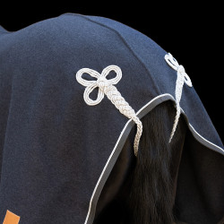 Manta de lana HV Polo Scottie Gris oscuro mezclado