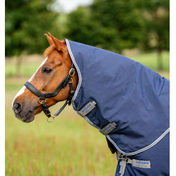 Manta Horseware Rhino Plus Turnout 0g Marino / gris titanio / azul clásico Azul marino
