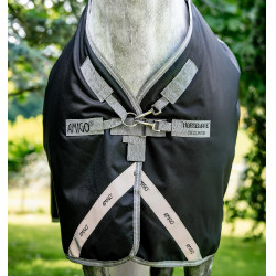 Cobertura Horseware Amigo Bravo 12 XL 0g Negro / gris titanio / plata
