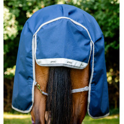 Manta Horseware Amigo Bravo 12 Wug 0g Marino / gris titanio / plata Azul marino