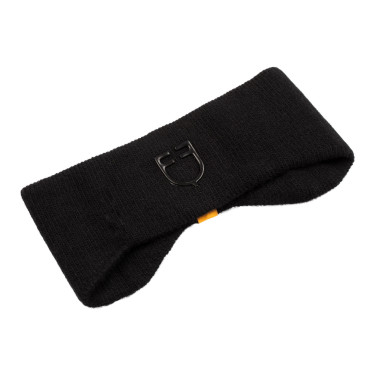 Cinta Equestro unisex de lana acanalada con protección para las orejas y logotipo Cinta Equestro unisex de lana acanalada con protección para las orejas y logotipo