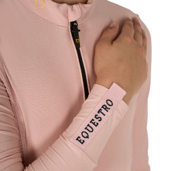Capa base Equestro de entrenamiento de manga larga para niña Camafeo rosa