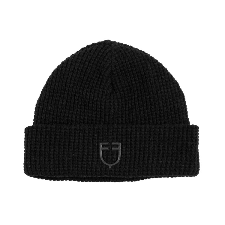 Gorro Equestro unisex de lana acanalada con logotipo
