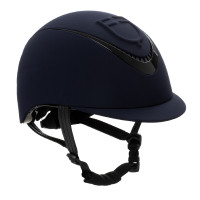 Casco Equestro con logotipo en relieve Meteor unisex Marino Azul marino