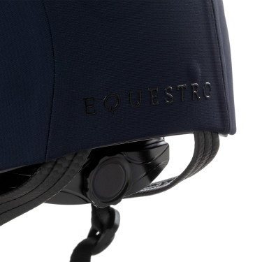 Casco Equestro con logotipo en relieve Meteor unisex Marino Azul marino