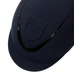 Casco Equestro con logotipo en relieve Meteor unisex Marino Azul marino