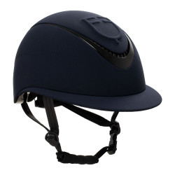 Casco para mujer con visera ancha y logotipo en relieve Equestro Marino Azul marino