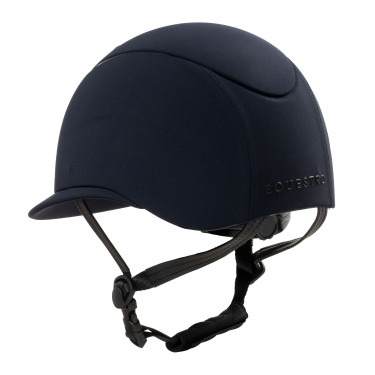 Casco para mujer con visera ancha y logotipo en relieve Equestro Marino Azul marino