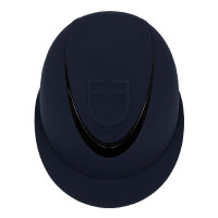 Casco para mujer con visera ancha y logotipo en relieve Equestro Marino Azul marino
