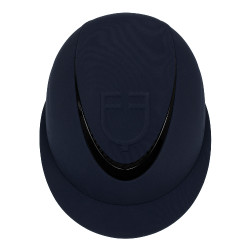 Casco para mujer con visera ancha y logotipo en relieve Equestro Marino Azul marino