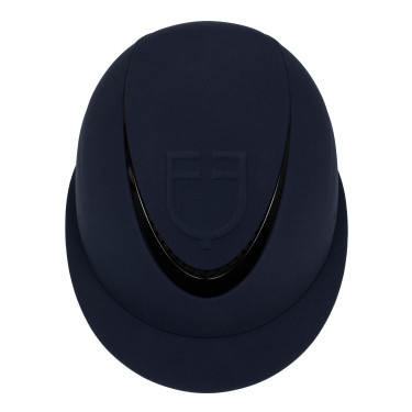 Casco para mujer con visera ancha y logotipo en relieve Equestro Marino Azul marino