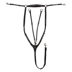 Pechopetral y martingala de cuero desmontable Equestro