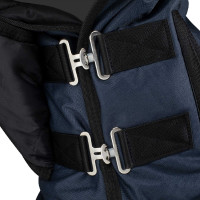 Cubrecuello de paddock de tela rip-stop Equestro Marino Azul marino