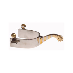 Espuelas Lakota de acero inoxidable con adornos de latón