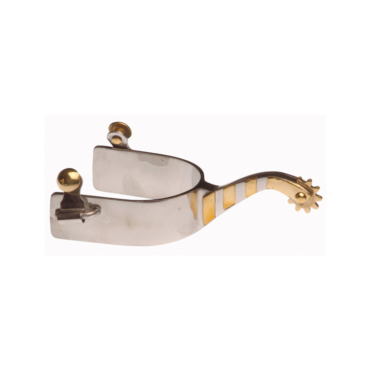 Espuelas Lakota de acero inoxidable con adornos de latón