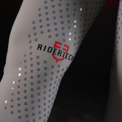 Pantalón slim fit mujer Equestro Ridertechnology full grip Pájaro burlón Gris