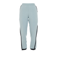 Pantalón tear-away para mujer con cremallera de largo completo Equestro Niebla gris Azul