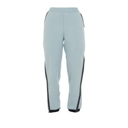 Pantalón tear-away para mujer con cremallera de largo completo Equestro Niebla gris Azul
