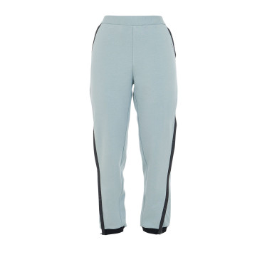 Pantalón tear-away para mujer con cremallera de largo completo Equestro Niebla gris Azul