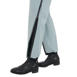 Pantalón tear-away para mujer con cremallera de largo completo Equestro Niebla gris Azul