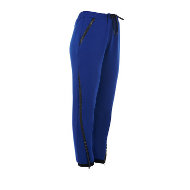 Pantalón tear-away para mujer con cremallera de largo completo Equestro Azul sodalita
