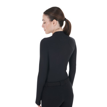 Polo de entrenamiento para mujer en tejido elástico Equestro Polo de entrenamiento para mujer en tejido elástico Equestro