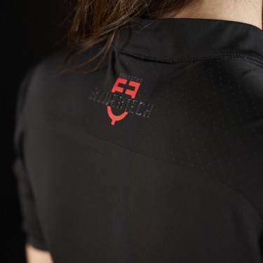 Polo mujer Equestro Ridertechnology de manga corta con cremallera Polo mujer Equestro Ridertechnology de manga corta con cremallera