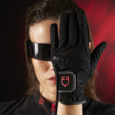 Polo mujer Equestro Ridertechnology de manga corta con cremallera Polo mujer Equestro Ridertechnology de manga corta con cremallera