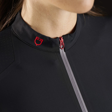 Polo para mujer Equestro Ridertechnology de manga larga con cremallera Polo para mujer Equestro Ridertechnology de manga larga con cremallera