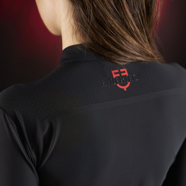 Polo para mujer Equestro Ridertechnology de manga larga con cremallera Polo para mujer Equestro Ridertechnology de manga larga con cremallera