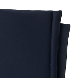 Subbandas acolchadas de algodón suave marine, contrastes noirs Azul