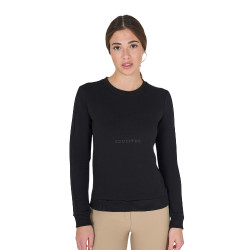 Sudadera de mujer con cuello redondo y logotipo impreso Equestro