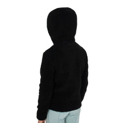 Sudadera polar infantil con cremallera Equestro Negro / niebla gris