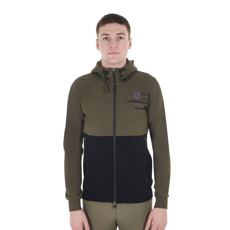 Sudadera con capucha para hombre Equestro con interior de forro polar Sudadera con capucha para hombre Equestro con interior de forro polar