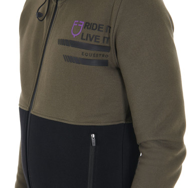 Sudadera con capucha para hombre Equestro con interior de forro polar Sudadera con capucha para hombre Equestro con interior de forro polar
