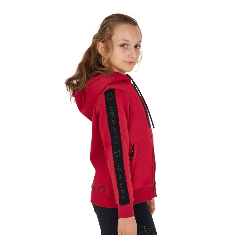 Sudadera Equestro para niña con cremallera completa y forro polar interior Sudadera Equestro para niña con cremallera completa y forro polar interior
