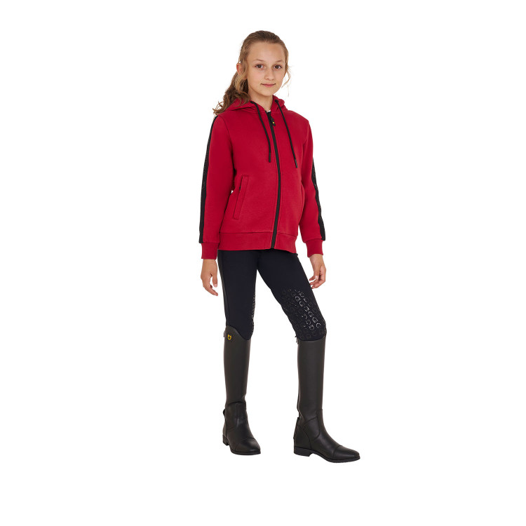 Sudadera Equestro para niña con cremallera completa y forro polar interior Sudadera Equestro para niña con cremallera completa y forro polar interior